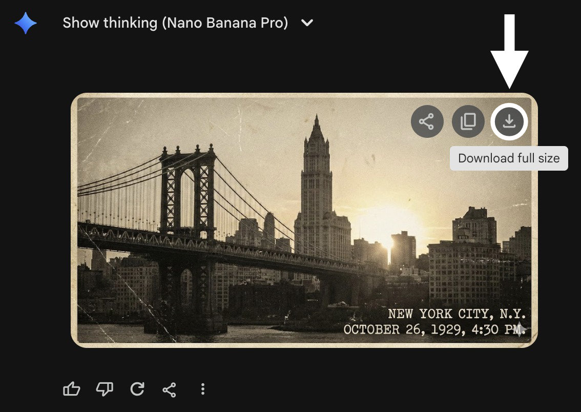 How to download from Gemini